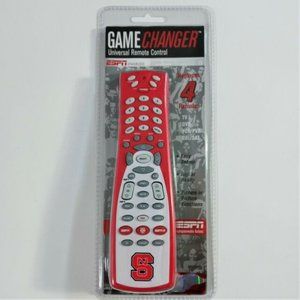 Game Changer Universal TV Remote Control - NC State Wolfpack Red ESPN Enabled
